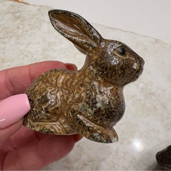 Vintage OMC Otagiri Japan Mini Ceramic Bunny Figurines - Picture 4 of 16